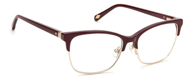 Premium Women Fossil Model Eyeglasses: Fos 7107 - Raspberry(2)- SpecSMART Eye Clinic (Diagonal View)